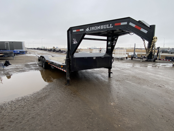 Used 2021 Iron Bull 20' Gooseneck Equipment Trailer