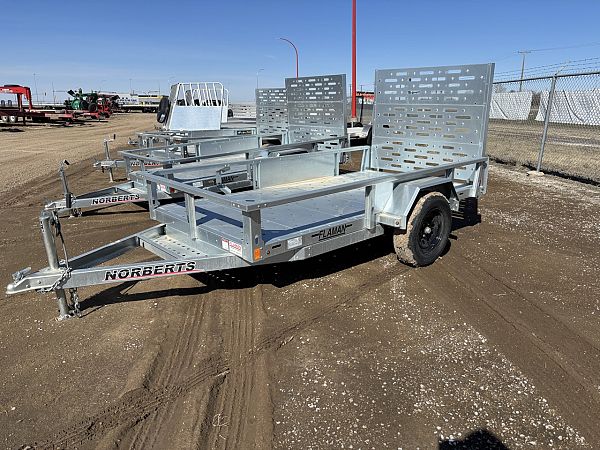 2024 Norbert UTB 5' x 10' Galvanized Steel Utility Trailer