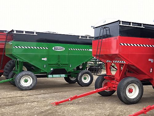 600 Bruns Red Gravity Cart
