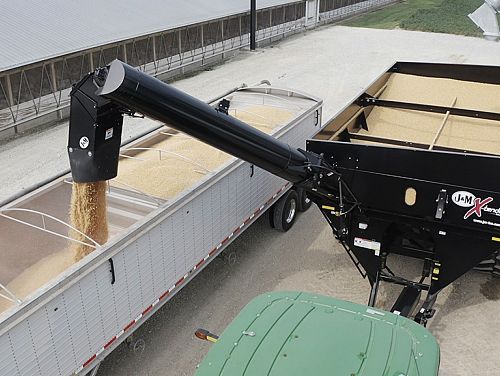 J&M 1112-20S X-Tended Right Side Unload Grain Cart