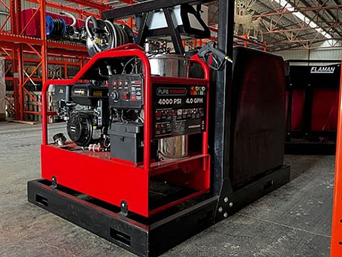 Hot Pressure Washer Skid