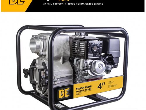 4" Trash Transfer Pump with Honda GX390 Engine