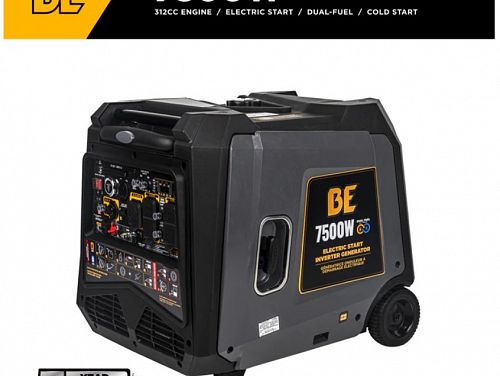 7500 Peak Watts Dual Fuel Inverter Generator