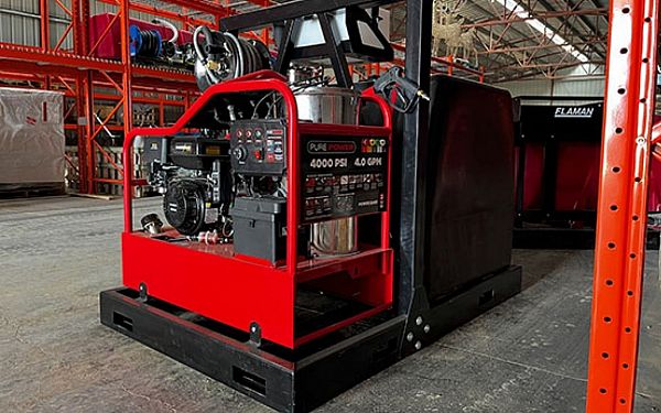Hot Pressure Washer Skid