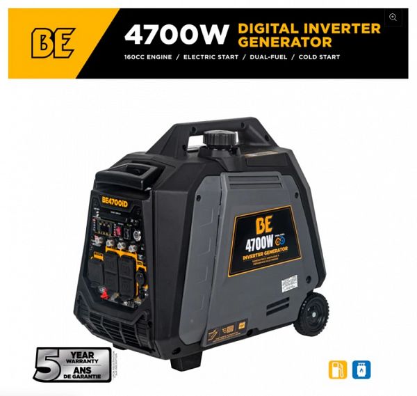 4700 Peak Watts Dual Fuel Inverter Generator