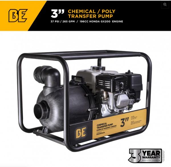 3'' Chemical Transfer Pump with Honda GX200 Engine