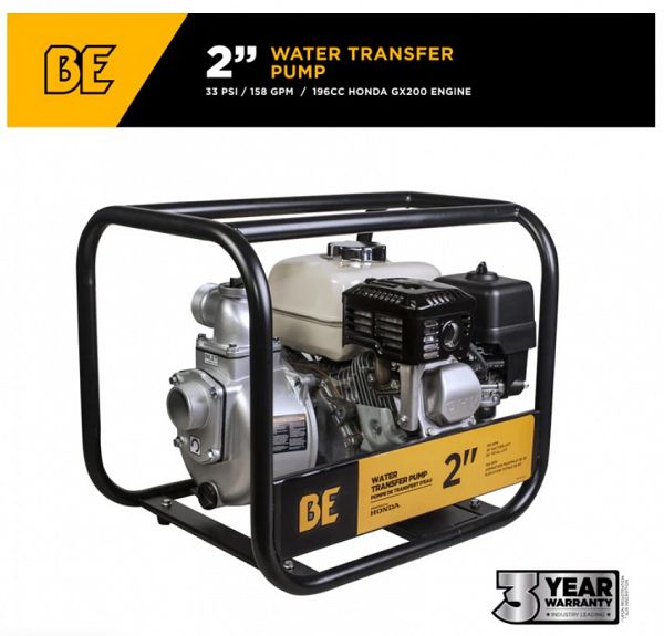 2'' Water Transfer Pump with Honda GX200 Engine