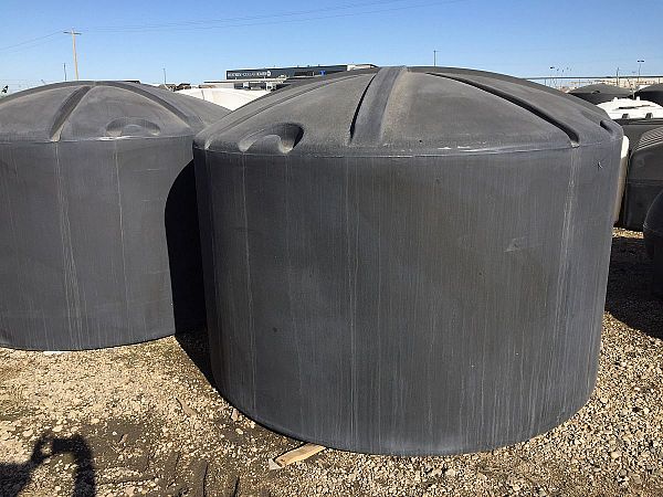 1250 Imperial Gallon Black Vertical Water Storage Tank