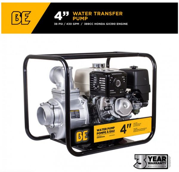 4'' Water Transfer Pump with Honda GX390 Engine