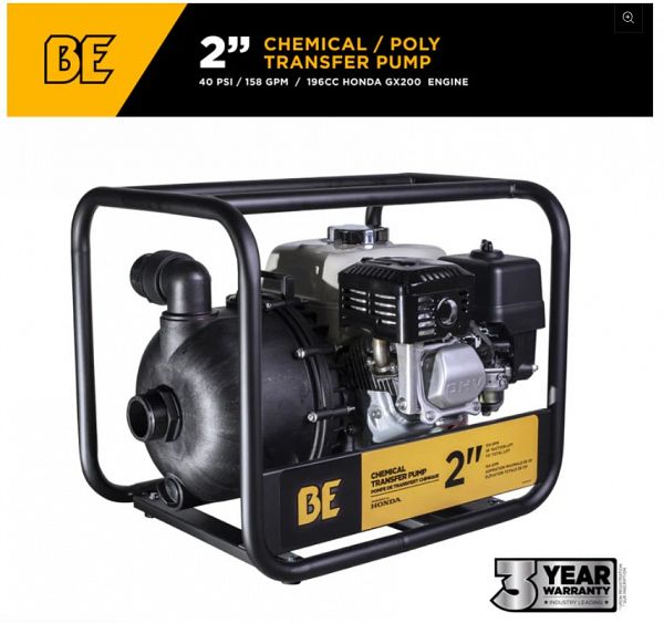 2'' Chemical Transfer Pump with Honda GX200 Engine