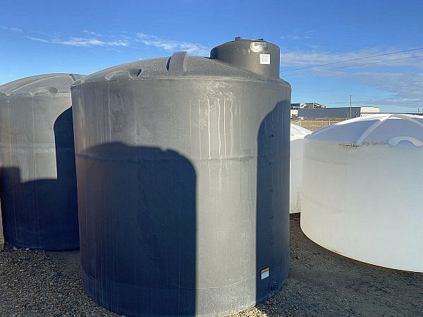1750 Imperial Gallon Black Vertical Water Storage Tank