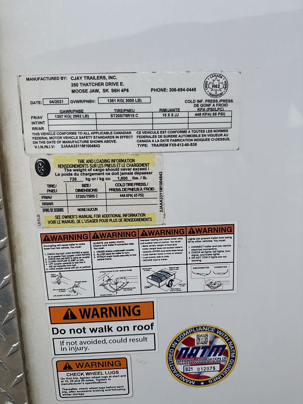 2021 CARGO, 6X12 RAMP DOOR