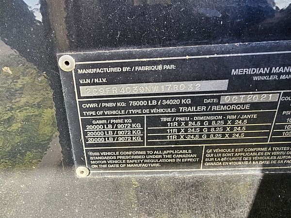 2021 Convey All Seed Tender Trailer