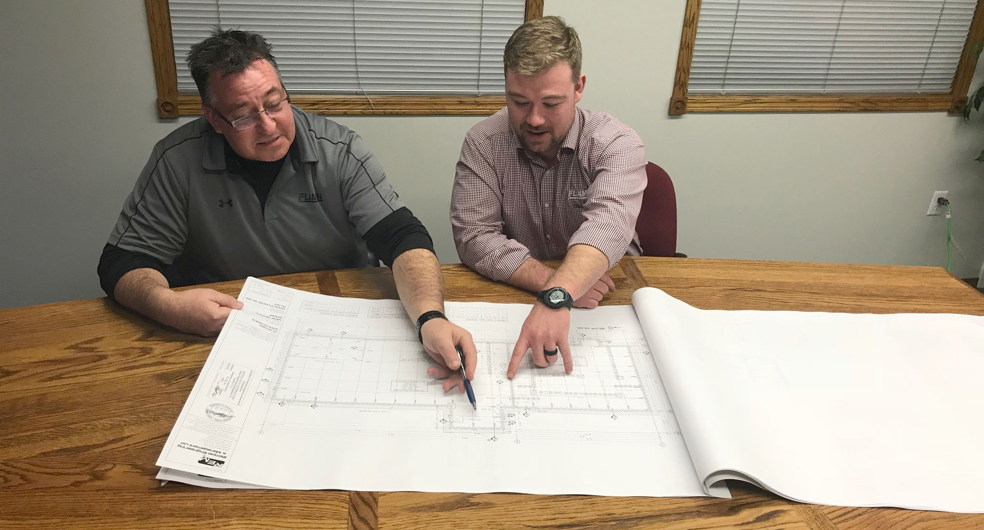 Grain System Specialists drawing up a yard plan