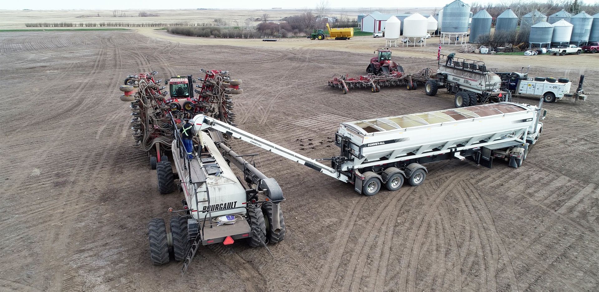Convey-All Commercial Seed Tender in use